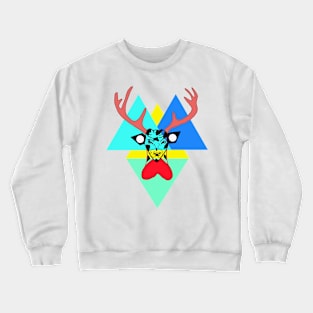 Deer and cow Crewneck Sweatshirt